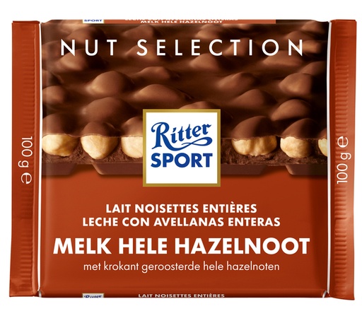 [QUA-31435] Chocolade Ritter Sport melk-hele hazelnoot 100gr