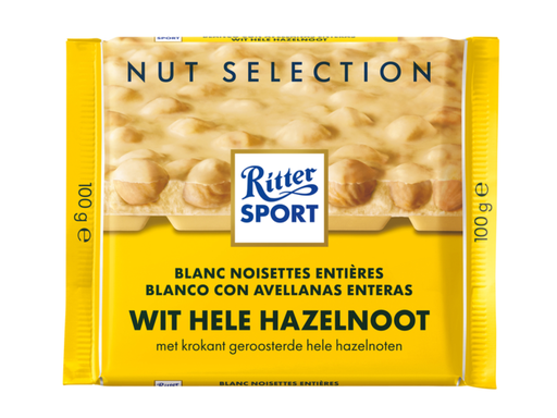 [QUA-31432] Chocolade Ritter Sport wit-hele hazelnoot 100gr