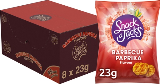[QUA-37187] Mini rijstwafels Snack-a-Jacks barbeque paprika (8)