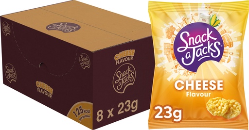 [QUA-37188] Mini rijstwafels Snack-a-Jacks cheese (8)