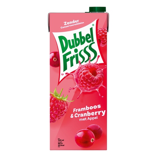 [QUA-10702] Fruitdrank DubbelFrisss framboos zwarte bes pak 1500ml