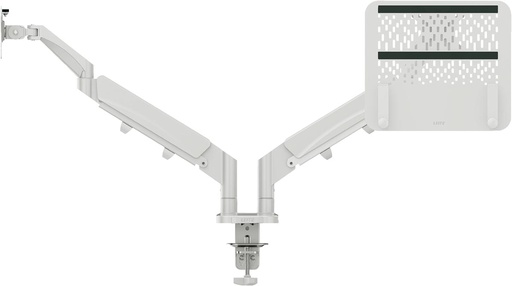 [ESS-65380085] Ergo monitor + laptoparm Leitz lichtgrijs