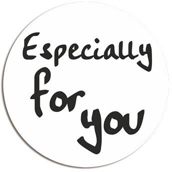 [TIM-1299824] Etiket bedrukt op rol diameter 39mm "Especially for you "(500)