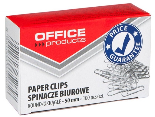 [TIM-8501505] Papierklemmen Office Products 50mm gegalvaniseerd (100)