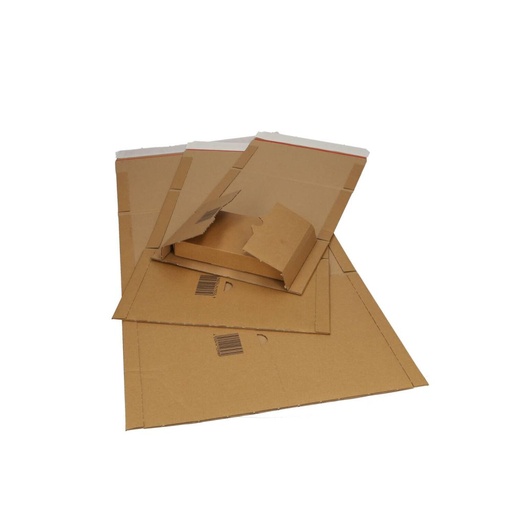 [VER-DOOS119] Boekverpakking 274x191x80mm bruin (25)