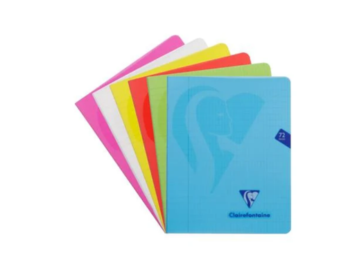 [TIM-300367C] Schrift Clairefontaine Mimesys PP A5+ 16,5x21cm 36blz met kantlijn assorti