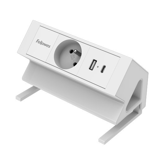 [FEL-100137175] Power Desk Fellowes wit (BE)