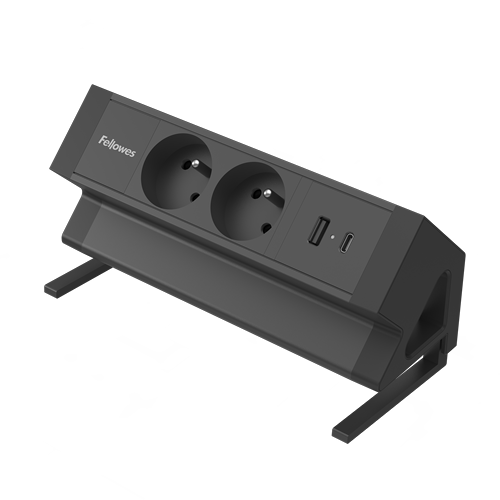 [FEL-100137184] Power Desk 2 Fellowes zwart (BE)