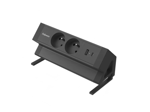 [FEL-100137184] Power Desk 2 Fellowes zwart (BE)