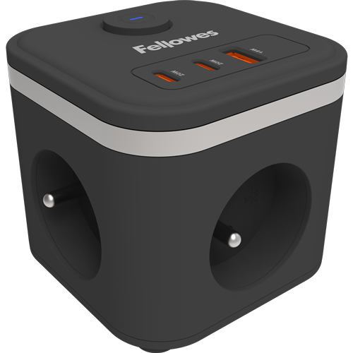 [FEL-100137169] Power Cube Fellowes zwart (BE)