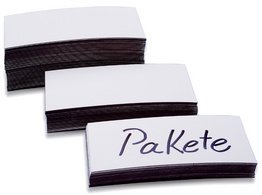 [KAN-1531106] Magnetisch etiket Magnetoplan 30x100x0.6mm wit (100)