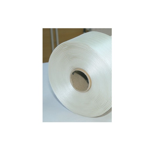 [VER-GESP13] Omsnoeringsband textiel geweven glad 13x1100mm wit