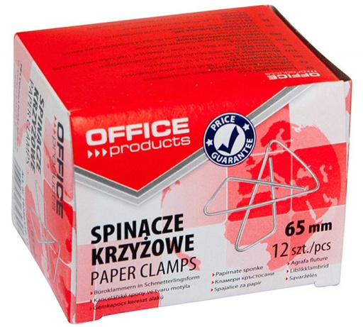 [TIM-8653919] Vlinderklemmen Office Products 65mm gegalvaniseerd (12)