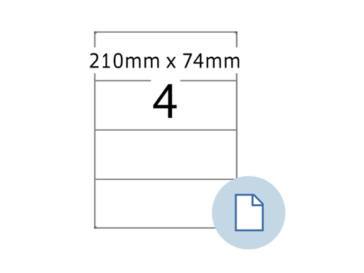 [HER-8405] Etiketten Herma 4 etik/bl 210x74mm Express wit (500)