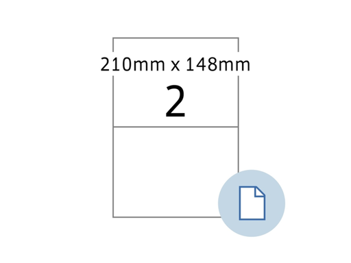 [HER-8402] Etiketten Herma 2 etik/bl 210x148mm Express wit (500)