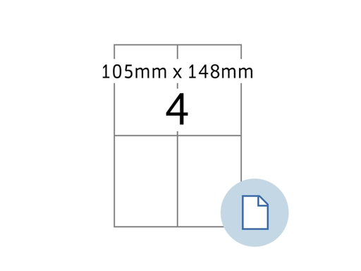 [HER-8404] Etiketten Herma 4 etik/bl 105x148mm Express wit (500)