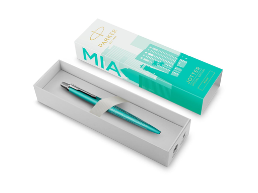 [TIM-2221602] Balpen Parker Jotter special edition Miami inkt medium punt 1mm in giftbox 