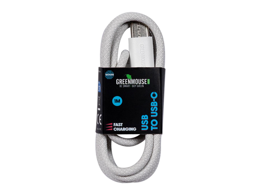 [TIM-6956805] Kabel Greenmouse USB-C naar USB-C 1 m   woven