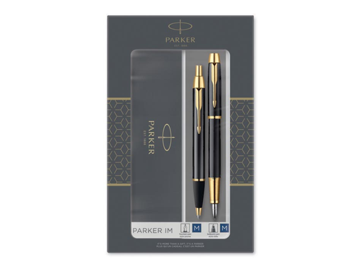 [TIM-2093216] Giftbox Parker IM Black duoset vulpen en balpen zwart GT