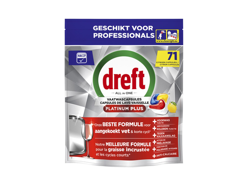 [TIM-3195461] Vaatwasmiddel Dreft Pro Platinum Plus Lemon (71)