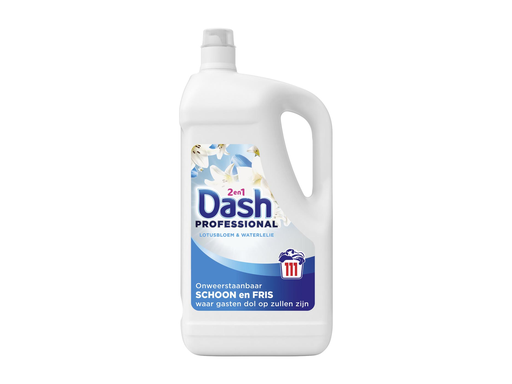 [TIM-3241533] Wasmiddel Dash Professional 2 in 1 Formula Lotusbloem & Waterlelie fles 4,99L 111 wasbeurten