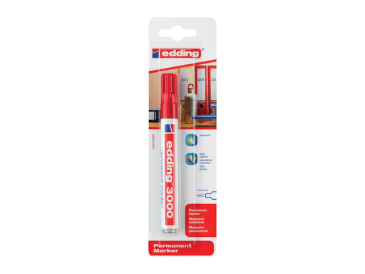 [TIM-6005002] Permanent marker Edding 3000 rood