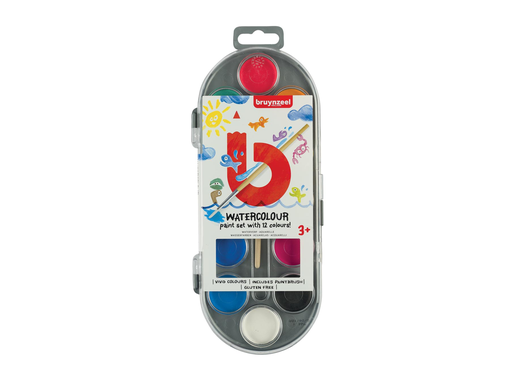 [TIM-6015212] waterverf Bruynzeel Kids geassorteerde kleuren ophangbaar doosje (12)