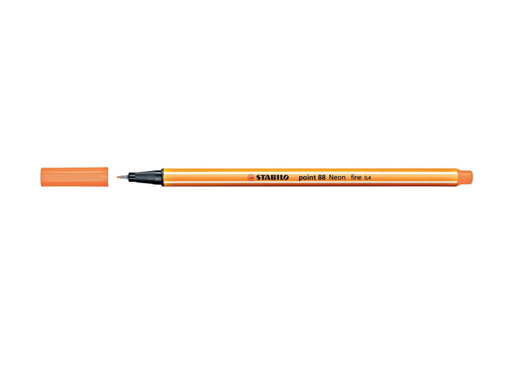 Fineliner Stabilo point 88 fluo-oranje