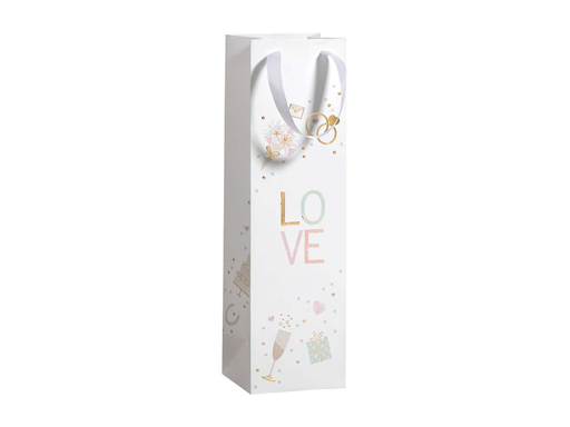 [TIM-2136468] Geschenkzak love voor fles 11x38x11cm 