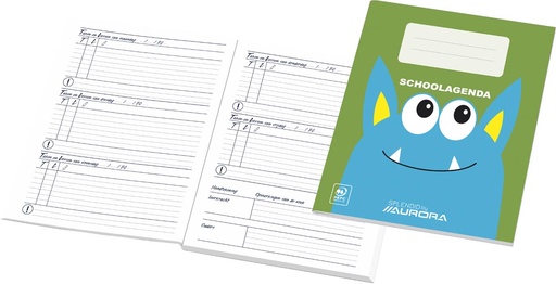 [AGE-28V] Schoolagenda Aurora Nederlandstalig eeuwigdurend