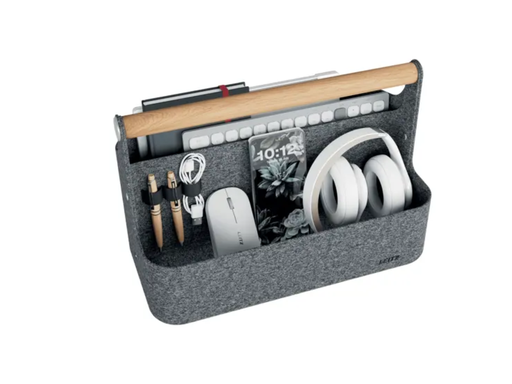 [ESS-61980089] Draagbaar organiser Leitz vilt + handvat grijs