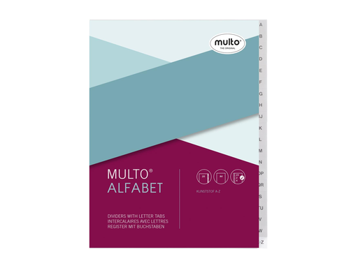 [TIM-3704220] Tabbladen Multo ft A4 PP A-Z 