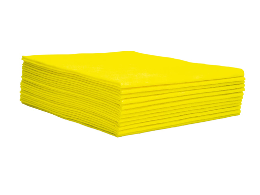 [TIM-TNW1432] Universele poetsdoek 1/4 vouw 30x33cm geel (150)