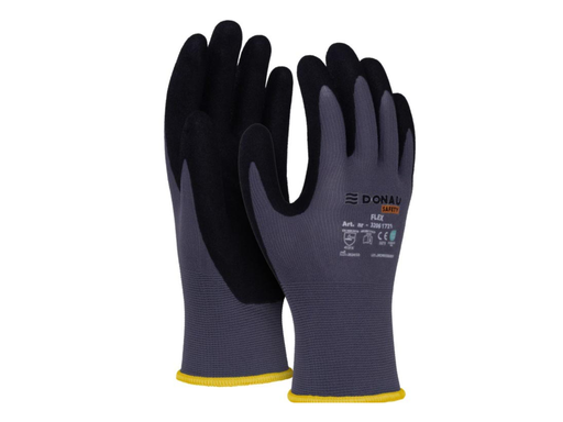 [TIM-6172108] Veiligheidshandschoenen flex Donau Safety grijs M maat 8