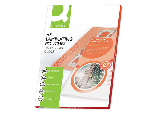 [TIM-KF04123] Lamineerhoes Q-connect A3 2x100µ (100) 