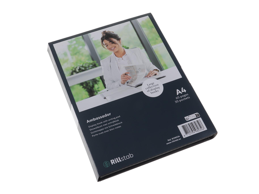 [TIM-RI98044] Showalbum Rillstab ambassador A4 zwart (40) 