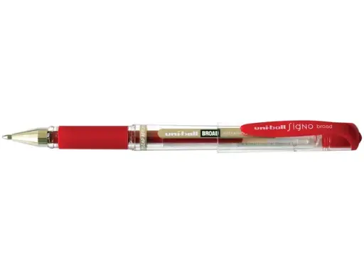 [OUT-UM153MR] Uni-ball roller Signo broad rood