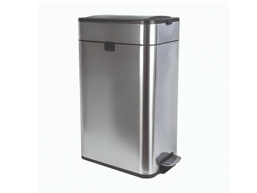 [QUA-9504094] Pedaalemmer MAUL Wing 40 liter met vlinderdeksel rvs 