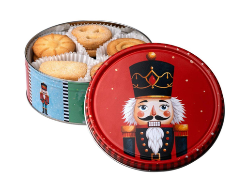 [TIM-57045] Koeken nutcracker Hamlet metalen doos 150gr