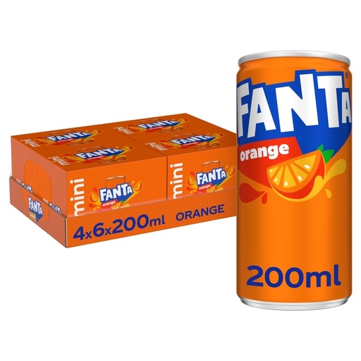 [QUA-051118] Frisdrank Fanta orange blik 200ml 