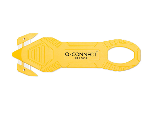 [TIM-KF17051] Safety cutter Q-connect 13,1 x 4,45cm geel