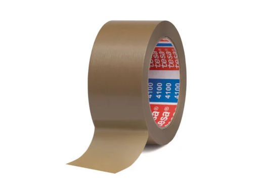 [TES-4100HAVANA] Verpakkingstape Tesa PVC 4100 geribbeld oppervlak 50mmx66m havana 