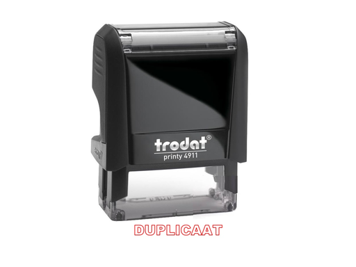 [TRO-4911DU] Trodat Printy 4911 + tekst rood duplicaat