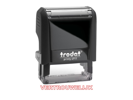 [TRO-4911VE] Trodat Printy 4911 + tekst rood vertrouwelijk
