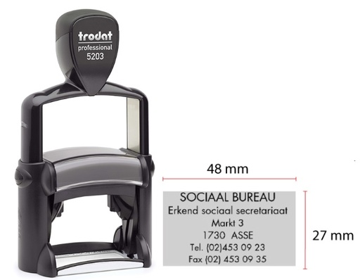 [TRO-5203] Trodat Professional 5203 + tekst