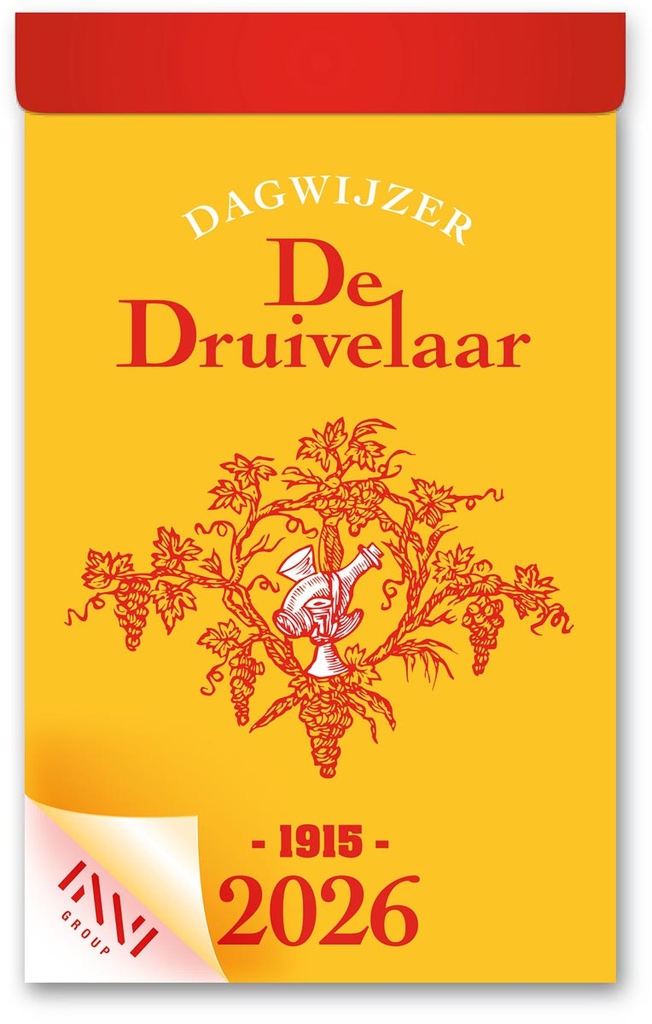 Scheurkalender "De Druivelaar" 65x100mm 2026