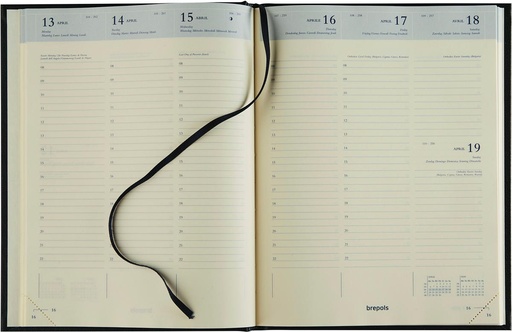 [AGE-136256R] Agenda Brepols Timing Lima 171x220mm zestalig bordeaux 2026 1 week/2 pagina's