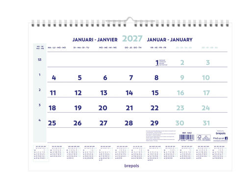 [AGE-842902] Maandkalender Brepols 2027
