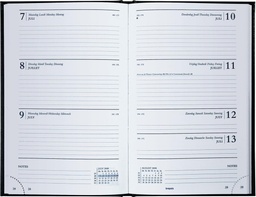 [AGE-231255B] Agenda Brepols Saturnus Lima 133x210mm Nederlandstalig blauw 2025 1 week/2 pagina's