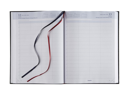 [AGE-001345Z] Agenda Brepols Bremax 1 Santex 210x290mm zestalig zwart 2027 1 dag/pagina